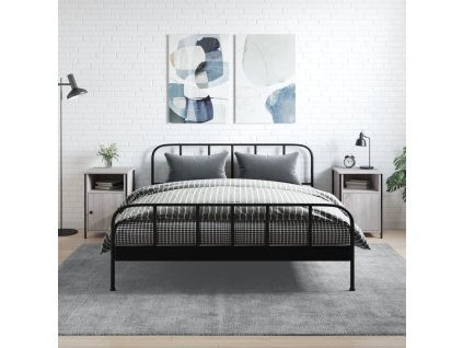 vidaXL Nočné stolíky 2 ks sivé sonoma 40x42x60 cm kompozitné drevo