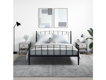 vidaXL Nočné stolíky 2 ks sivý dub sonoma 40x42x45 cm kompozitné drevo