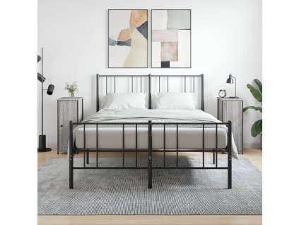 vidaXL Nočné stolíky 2 ks sivé sonoma 32x42x80 cm kompozitné drevo