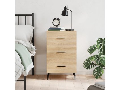 vidaXL Nočný stolík dub sonoma 40x40x66 cm kompozitné drevo