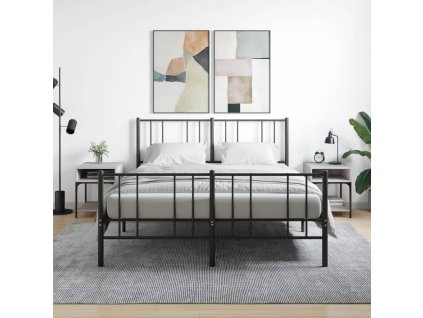 vidaXL Nočné stolíky 2 ks sivý dub sonoma 40x41x50 cm kompozitné drevo