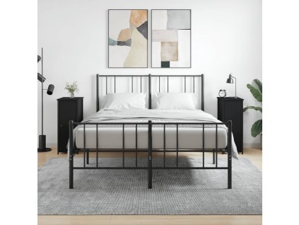 vidaXL Nočné stolíky 2 ks čierne 32x42x80 cm kompozitné drevo