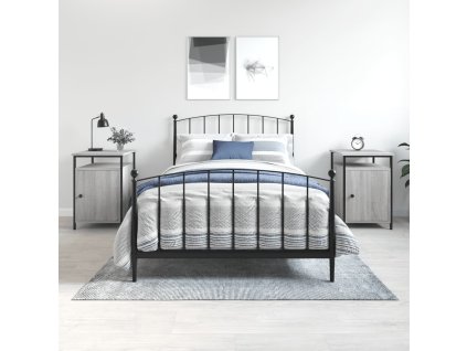 vidaXL Nočné stolíky 2 ks sivé sonoma 40x42x60 cm kompozitné drevo