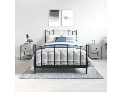 vidaXL Nočné stolíky 2 ks sivé sonoma 34x35,5x45 cm kompozitné drevo