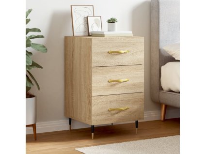 vidaXL Nočný stolík dub sonoma 40x40x60 cm kompozitné drevo