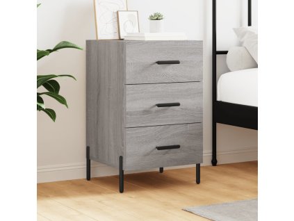 vidaXL Nočný stolík sivý sonoma 40x40x66 cm kompozitné drevo
