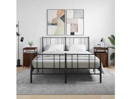 vidaXL Nočné stolíky 2 ks hnedý dub 40x42x60 cm kompozitné drevo