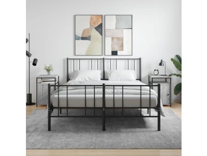 vidaXL Nočné stolíky 2 ks sivé sonoma 40x42x60 cm kompozitné drevo