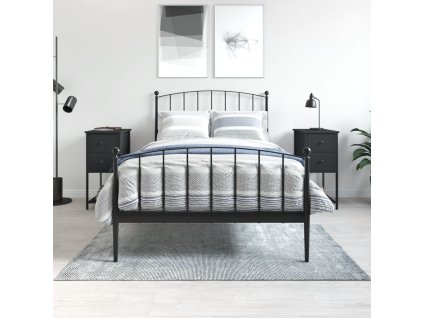 vidaXL Nočné stolíky 2 ks, čierne 32x42x70 cm, kompozitné drevo