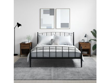 vidaXL Nočné stolíky 2 ks, hnedý dub 40x42x50 cm, kompozitné drevo