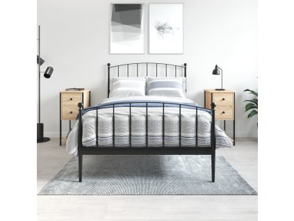 vidaXL Nočné stolíky 2 ks, dub sonoma 32x42x70 cm, kompozitné drevo