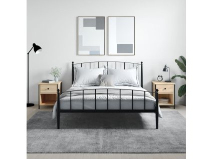 vidaXL Nočné stolíky 2 ks, dub sonoma 40x42x50 cm, kompozitné drevo