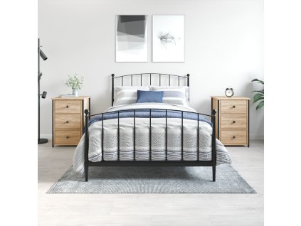 vidaXL Nočné stolíky 2 ks dub sonoma 40x36x60 cm kompozitné drevo