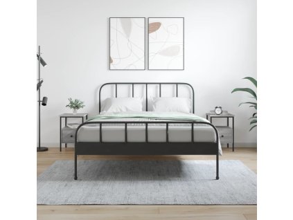 vidaXL Nočné stolíky 2 ks sivý dub sonoma 34x36x50 cm kompozitné drevo