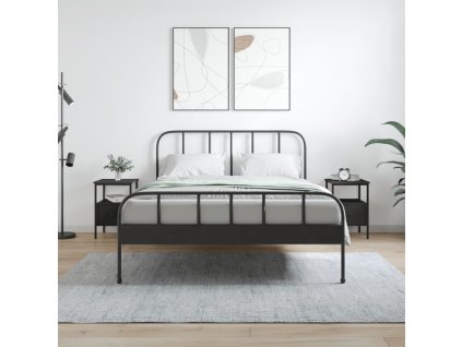 vidaXL Nočné stolíky 2 ks čierne 34x36x50 cm kompozitné drevo