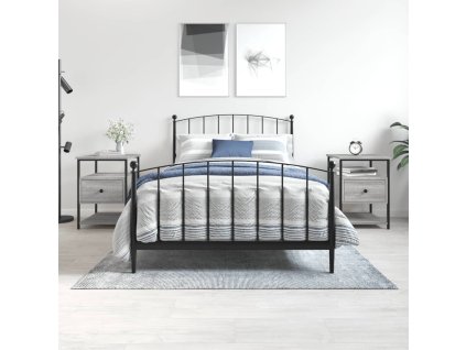 vidaXL Nočné stolíky 2 ks sivá sonoma 40x42x56 cm, kompozitné drevo