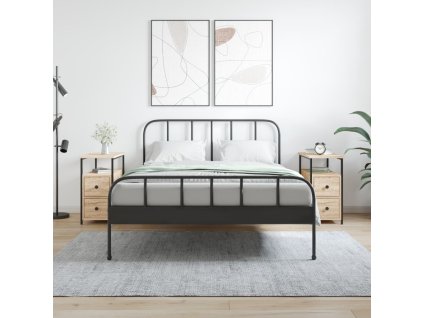 vidaXL Nočné stolíky 2 ks dub sonoma 30x60x60 cm kompozitné drevo