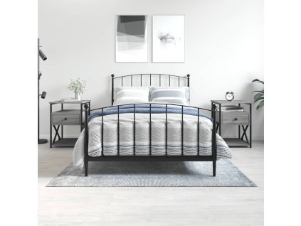 vidaXL Nočné stolíky 2 ks sivá sonoma 40x42x55 cm, kompozitné drevo