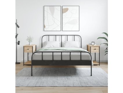 vidaXL Nočné stolíky 2 ks dub sonoma 30x60x60 cm kompozitné drevo