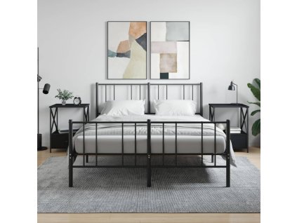 vidaXL Nočné stolíky 2 ks, čierne 50x41x65 cm, kompozitné drevo