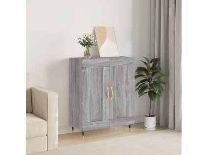 vidaXL Komoda sivý dub sonoma 69,5x34x90 cm kompozitné drevo