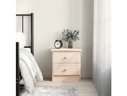 vidaXL Nočný stolík ALTA 41x35x41 cm masívna borovica