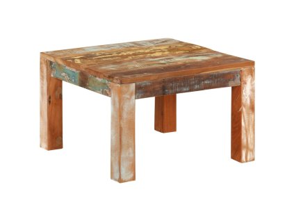 vidaXL Konferenčný stolík 55x55x35 cm masívne recyklované drevo