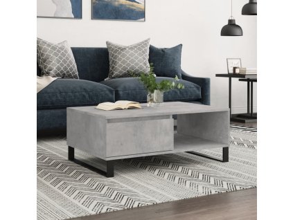 vidaXL Konferenčný stolík betónovo sivý 90x60x35 cm kompozitné drevo