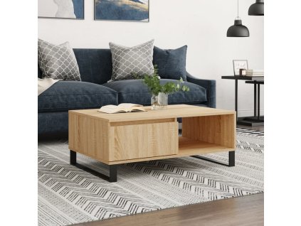 vidaXL Konferenčný stolík dub sonoma 90x60x35 cm kompozitné drevo