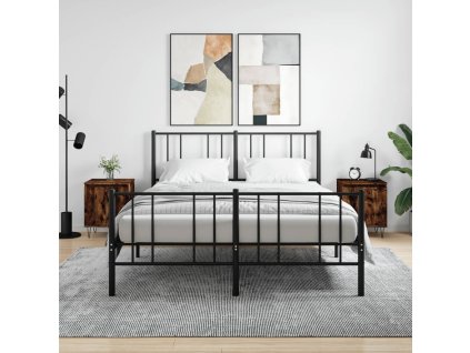 vidaXL Nočné stolíky 2 ks dymový dub 40x35x50 cm kompozitné drevo