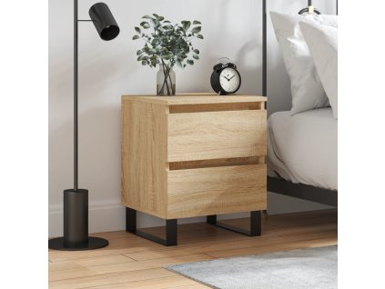 vidaXL Nočný stolík dub sonoma 40x35x50 cm kompozitné drevo