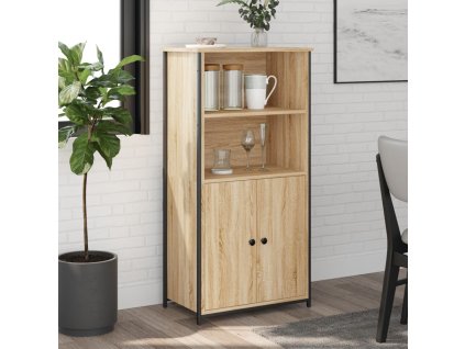 vidaXL Vysoká skrinka dub sonoma 62x36x121,5 cm kompozitné drevo
