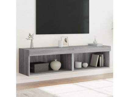 vidaXL TV skrinky s LED svetlami 2 ks sivé sonoma 60x30x30 cm