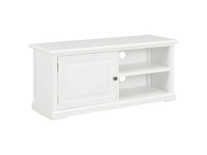 vidaXL TV stolík biely 90x30x40 cm drevený