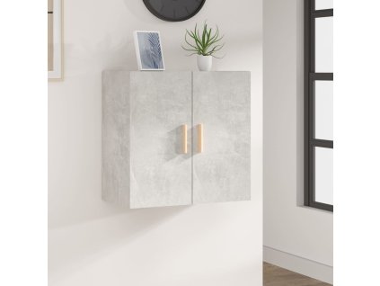 vidaXL Nástenná skrinka betónovo sivá 60x30x60 cm spracované drevo