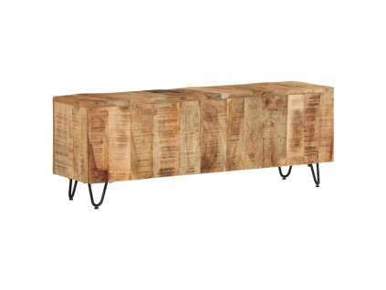 vidaXL TV skrinka 110x30x40 cm mangovníkový masív