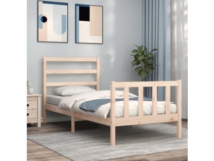 vidaXL Posteľ bez matraca 90x200 cm masívna borovica