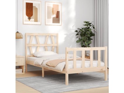 vidaXL Posteľ bez matraca 90x200 cm masívna borovica