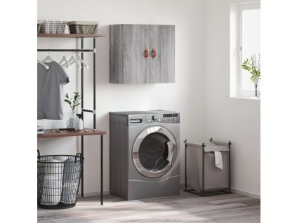 vidaXL Nástenná skrinka sivá sonoma 60x31x60 cm kompozitné drevo