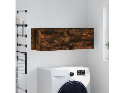 vidaXL Nástenná skrinka, tmavý dub 100x36,5x35 cm, kompozitné drevo