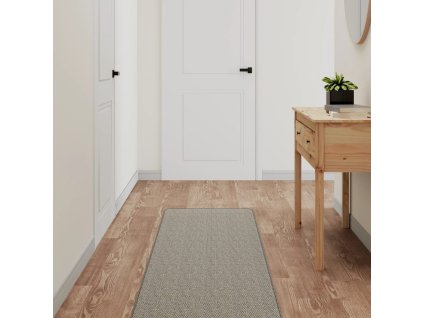 vidaXL Koberec behúň, sisalový vzhľad, sivohnedý 50x250 cm