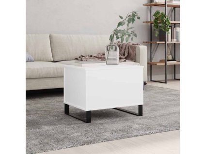 vidaXL Konferenčný stolík biely 60x44,5x45 cm spracované drevo