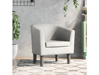 vidaXL Klubové kreslo biele umelá koža