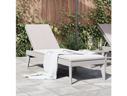 vidaXL Lehátko sivé 186x60x29 cm PP