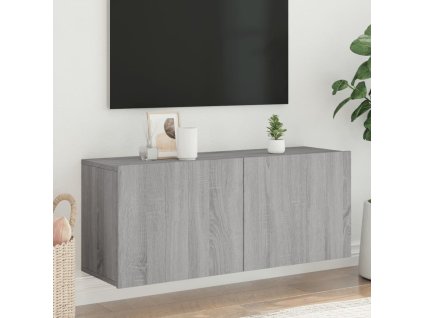 vidaXL TV skrinka nástenná sivá sonoma 100x30x41 cm