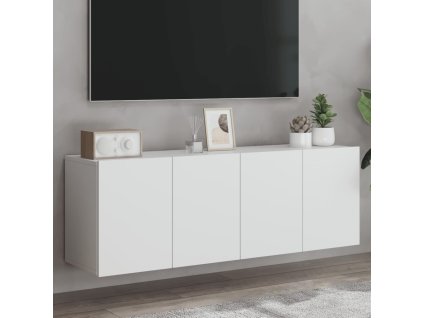 vidaXL TV skrinky nástenné 2 ks biele 60x30x41 cm