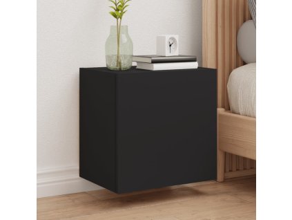 vidaXL TV nástenné skrinky 2 ks čierne 40,5x30x40 cm kompozitné drevo