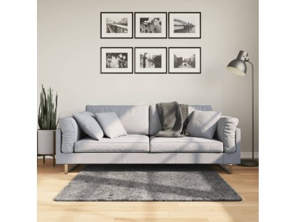 vidaXL Koberec HUARTE krátky vlas mäkký umývateľný antracit 120x120 cm