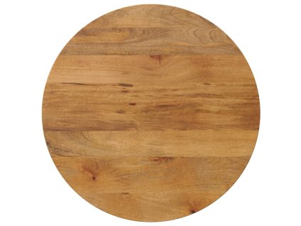 vidaXL Stolová doska Ø 80x2,5 cm okrúhla masívne mangovníkové drevo
