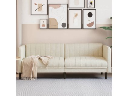 vidaXL Pohovka, 3-miestna, ľan